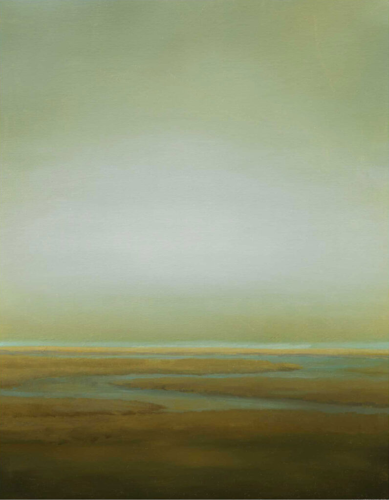 Uist Machair #3, Gold Green South Uist, Contemporary Landscape Painting By Victoria Orr Ewing