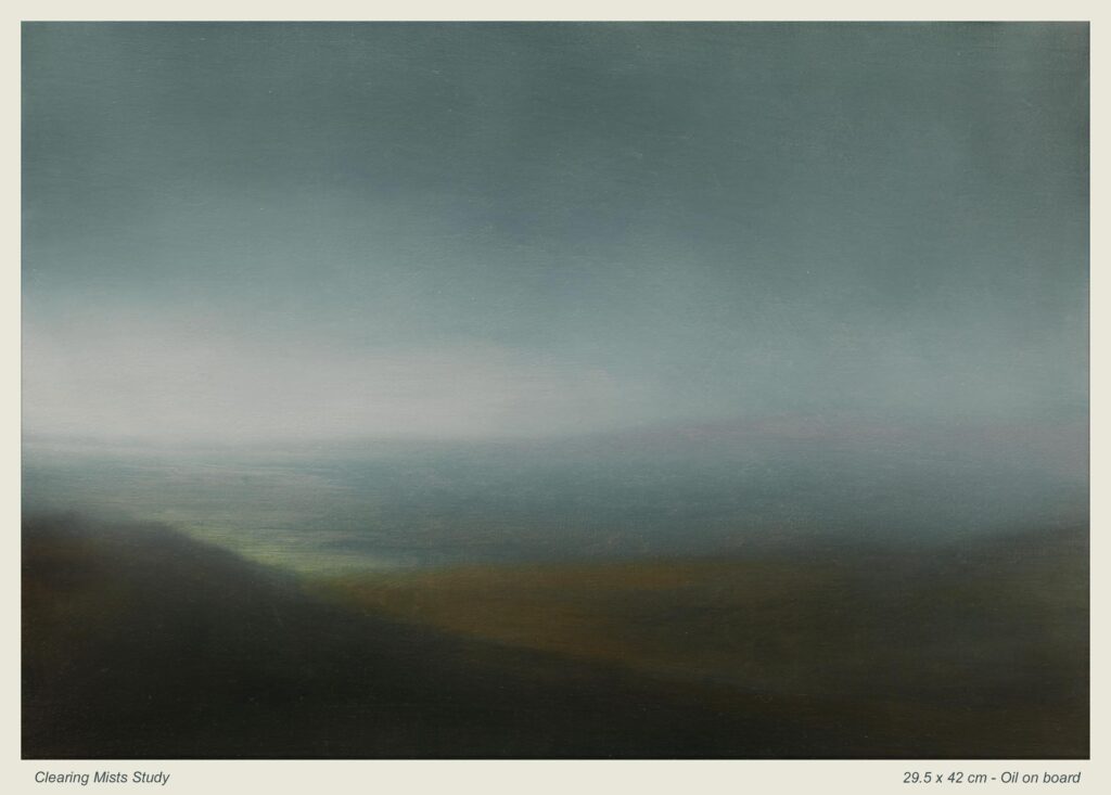 Clearing Mists, Dartmoor. Contemporary Landscape Painting By Victoria Orr Ewing