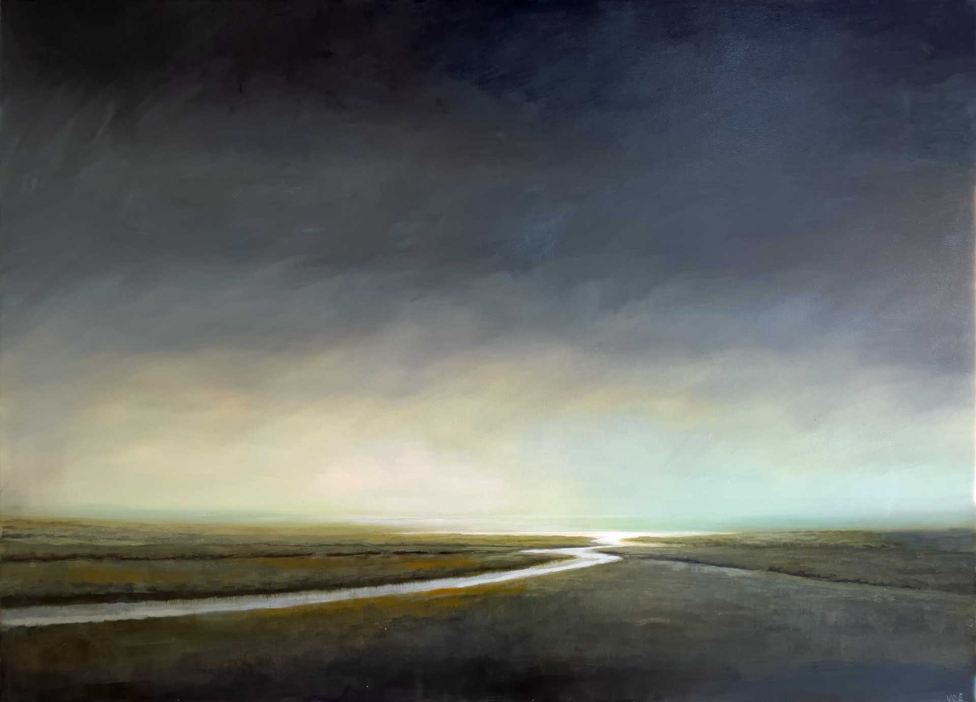 Dreaming of Scotland - Contemporary Landscape Painting by Victoria Orr Ewing