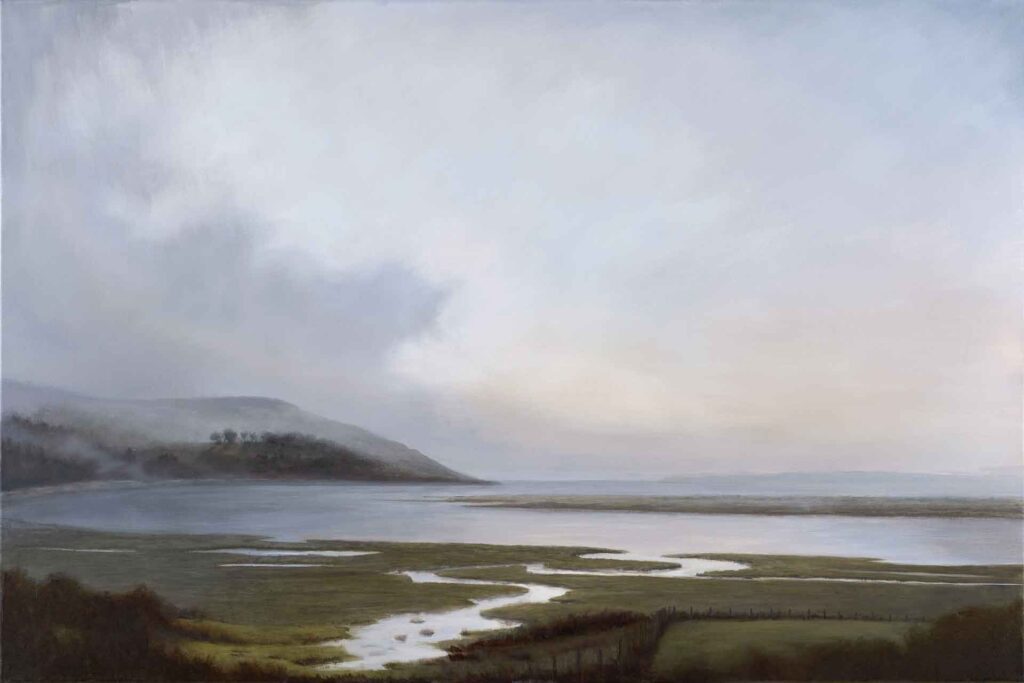 River Cree, Galloway, Scotland. Landscape Painting by Victoria Orr Ewing