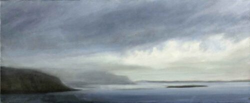 The Cliffs of Loch Na Keal, Isle of Mull. Landcape Painting by Victoria Orr Ewing