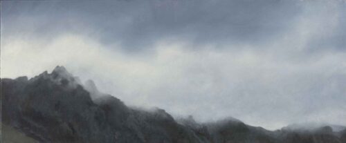 A Study of Glencoe Peaks. Landscape Painting by Victoria Orr Ewing
