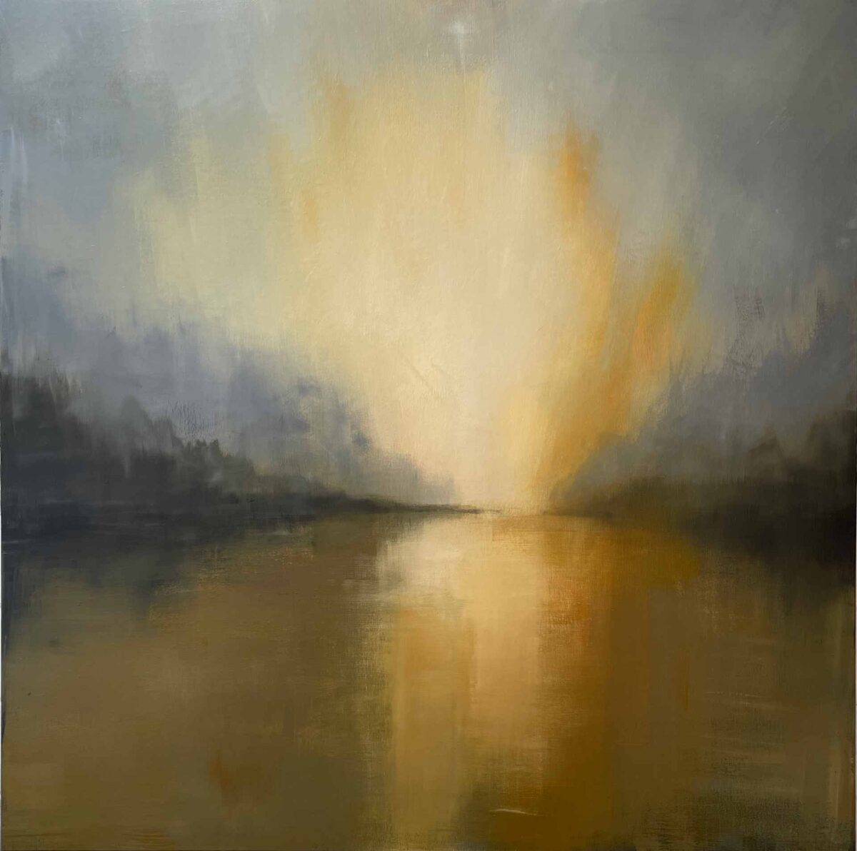 Hebridean Sands - Contemporary Landscape Painting by Victoria Orr Ewing