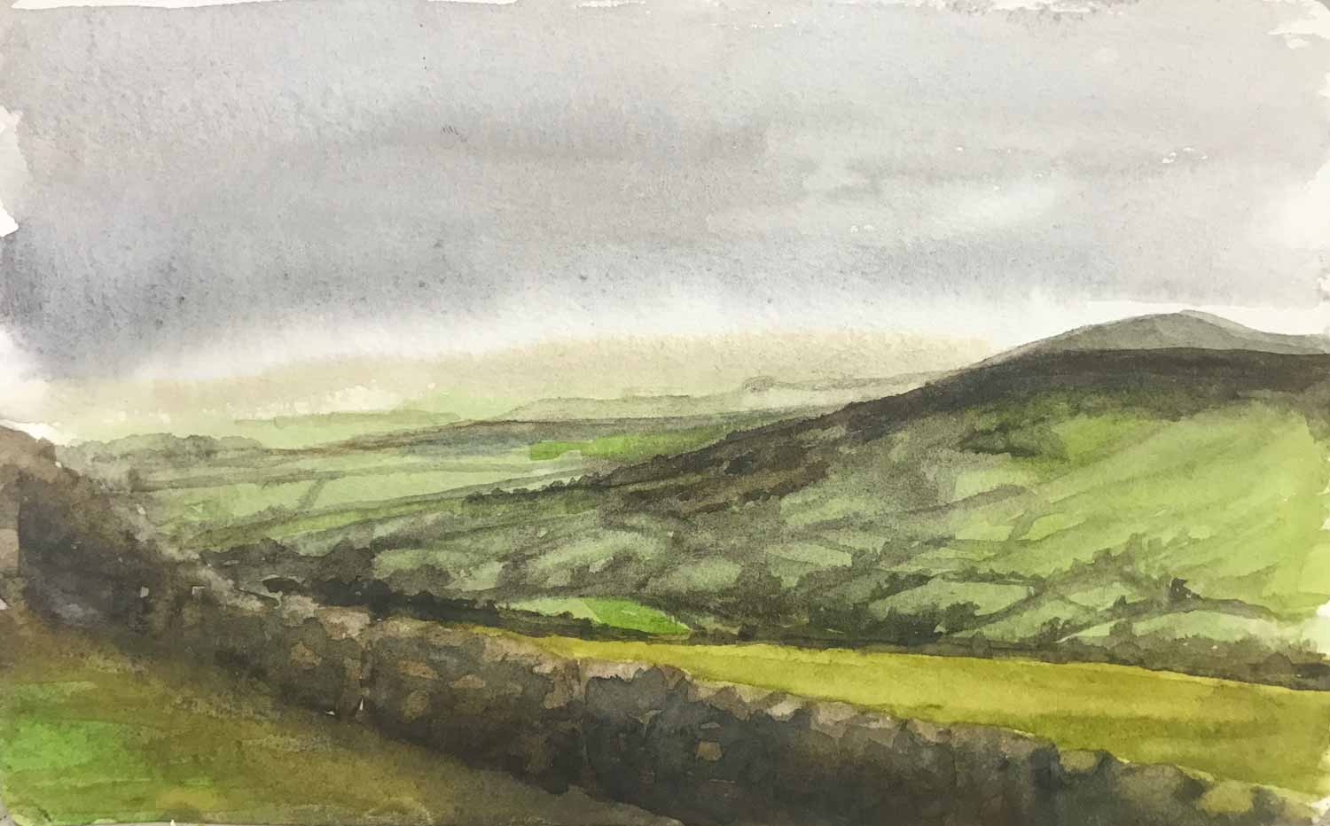 Sketch Of Morning Light On Dartmoor