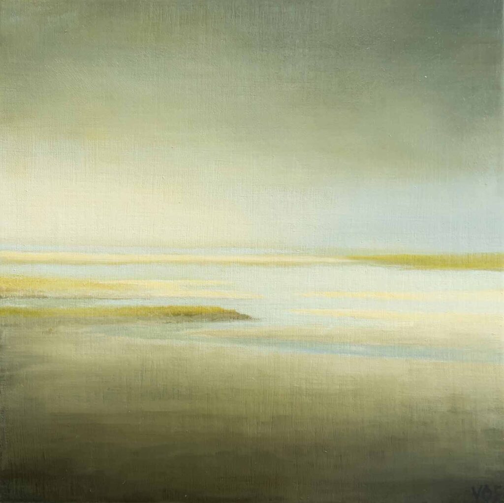 Tidal Space. Imaginary Landscape Painting By Victoria Orr Ewing
