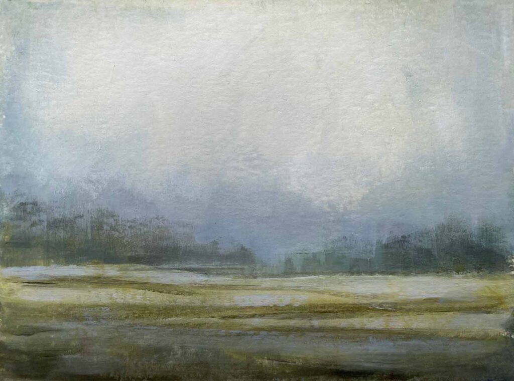 Winter fields in the Cotswolds. Landscape Painting By Victoria Orr Ewing Winter fields in the Cotswolds. Landscape Painting By Victoria Orr Ewing