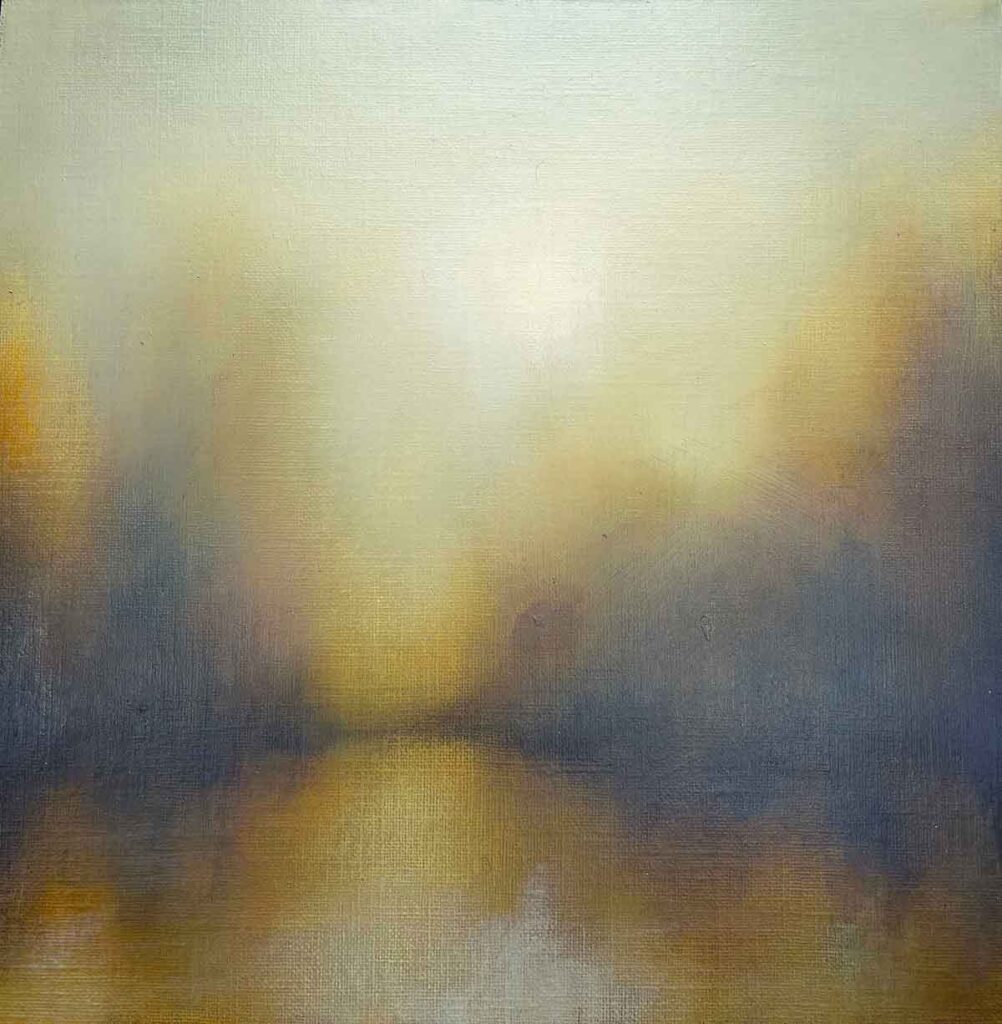 Winter Sun, Landscape Painting By Victoria Orr Ewing