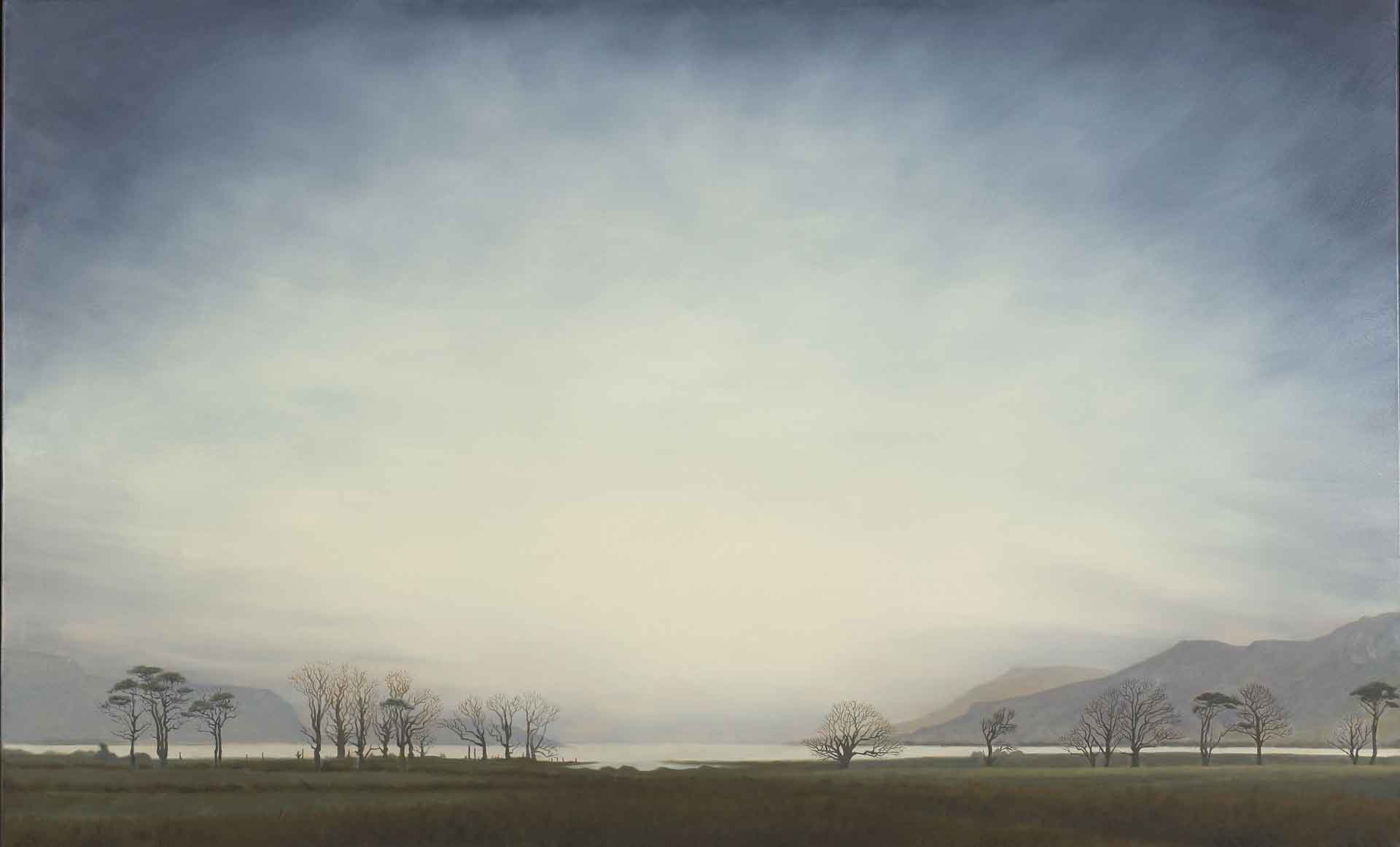 Winter Trees on The Isle of Mull. Landscape Painting by Victoria Orr Ewing